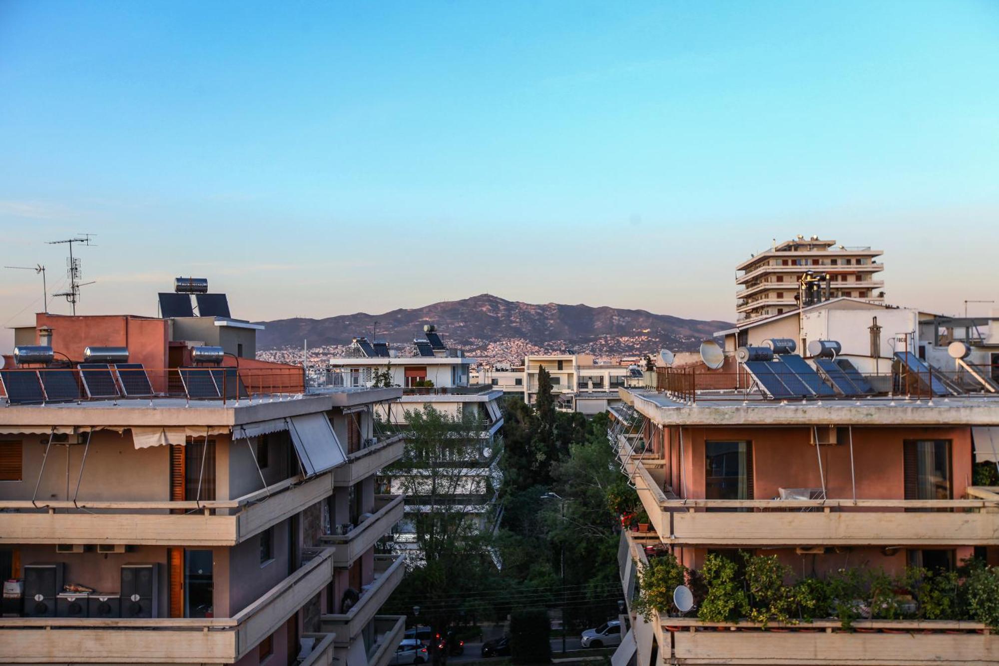Loft Condo Next To Metro Station. Amazing View! Athen Exterior foto